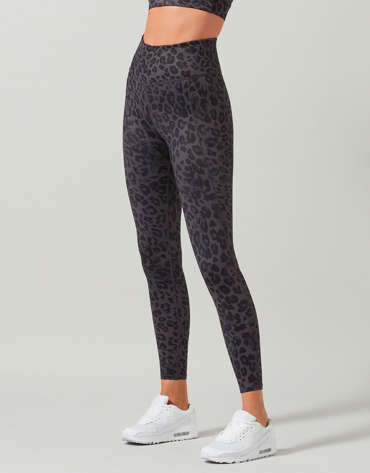 Lilybod Sophia Leggings Size S Obsidian Grey Leopard Holistic Femme