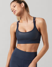 Lilybod River-XR Sports Bra Size S Blue Nights. Front image.