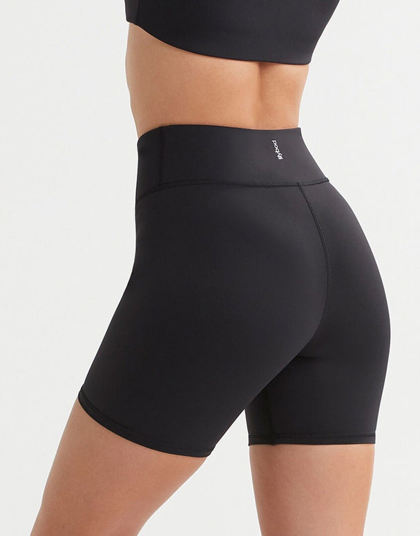 Lilybod Sam Shelf Bike Shorts Tarmac Black. Back image.
