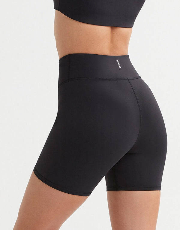 Lilybod Sam Shelf Bike Shorts Tarmac Black. Back image.