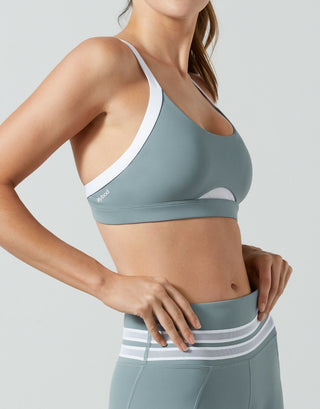 Lilybod Ryann Sports Bra Sorbet Green. Side image.