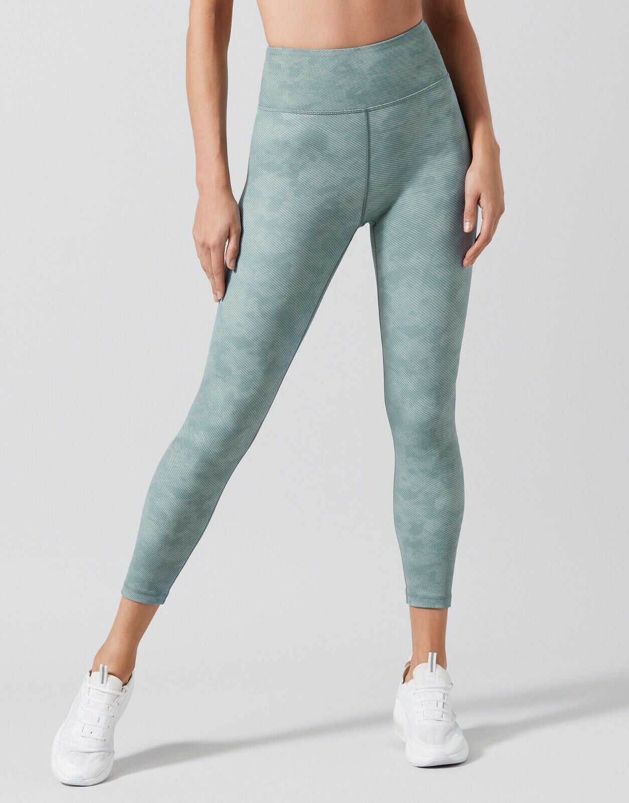 Lilybod Illanois Leggings Size S Sorbet Green Camo. Front image.