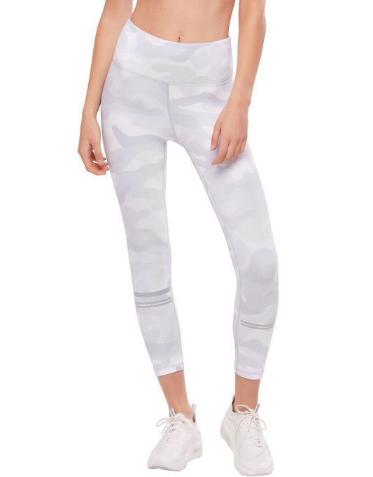 Lilybod Nina Leggings White Camo. Front image.