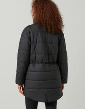 Lilybod Jodie Puffer Jacket Smoke Black. Back image.