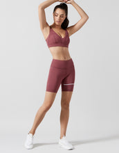 Lilybod Lewis Activewear Shorts Apple Butter. Full body image.
