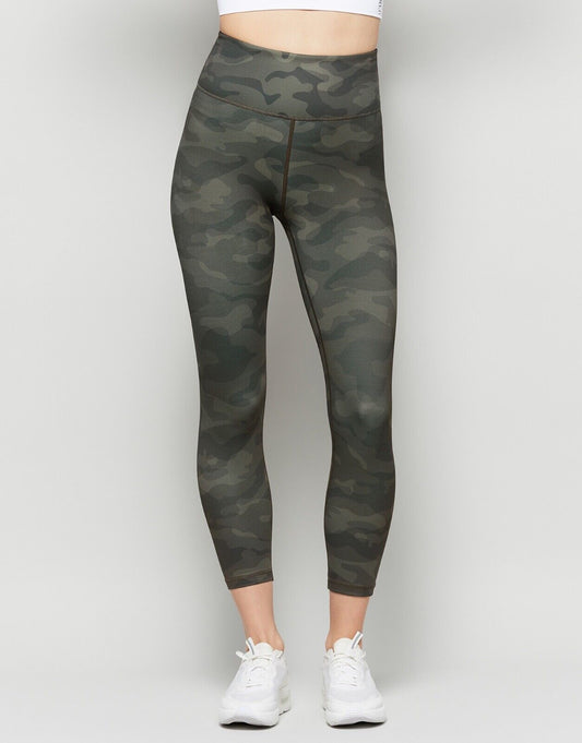 Marli Gemma Leggings Size S Olive Camo Full Length. Front image.