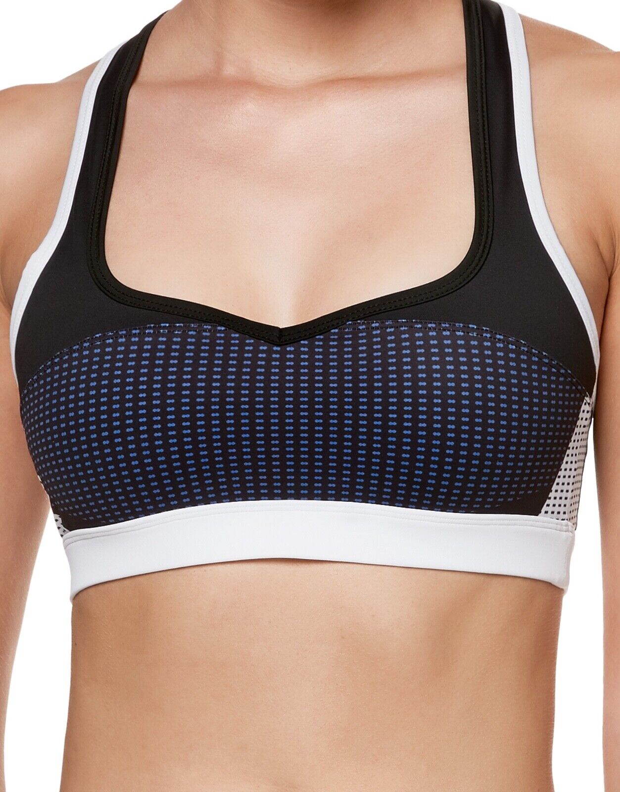 Lilybod Chloe Sports Bra Superstar Blue. Close Image.