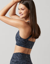 Lilybod Kira Sports Bra Ink Liquid Print. Side image.