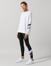 Lilybod Phoenix Long Sleeve Top White. Full body image.