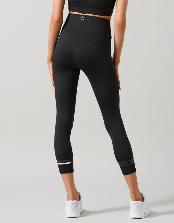 Lilybod Tinsley-XR Leggings Smoke Black. Back image.