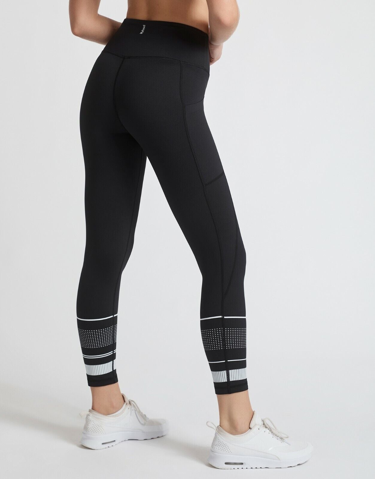 Lilybod Zoe X Leggings Tarmac Black. Back side image