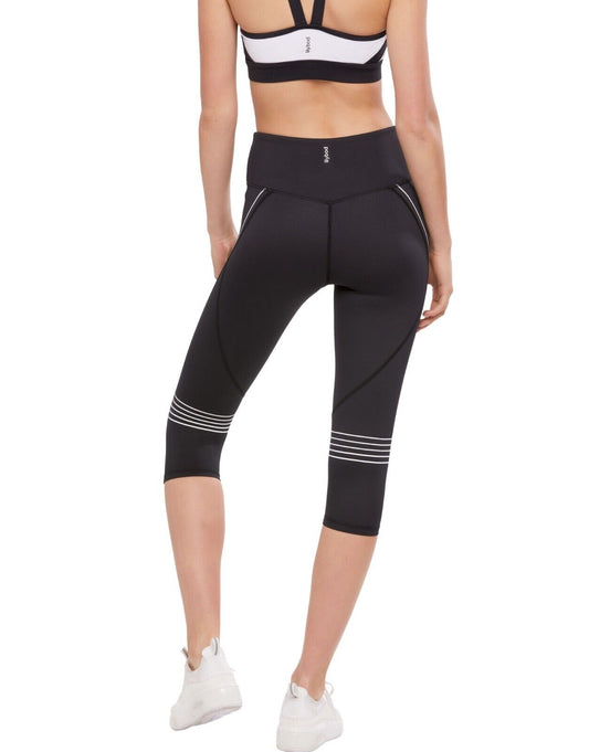 Lilybod Mimi Capri Leggings Black. Back image.