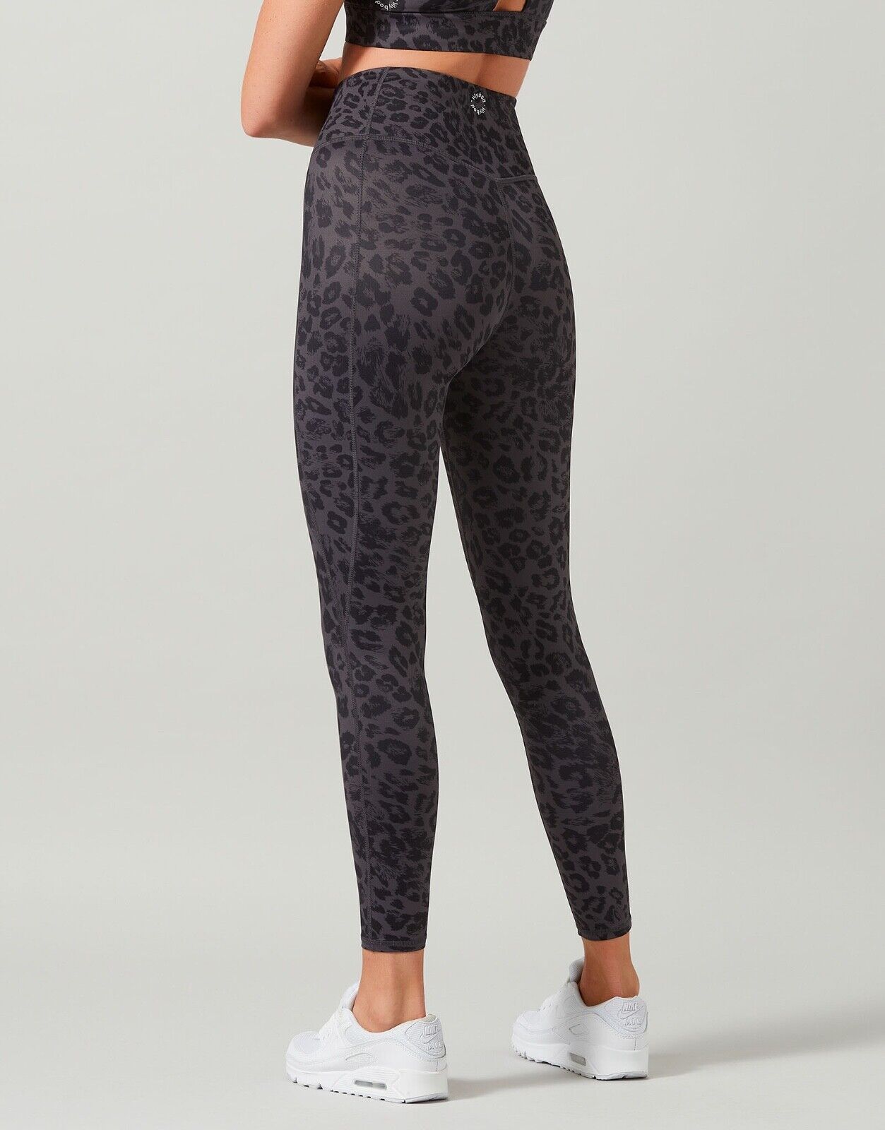 Lilybod Sophia Leggings Size S Obsidian Grey Leopard. Back image. 