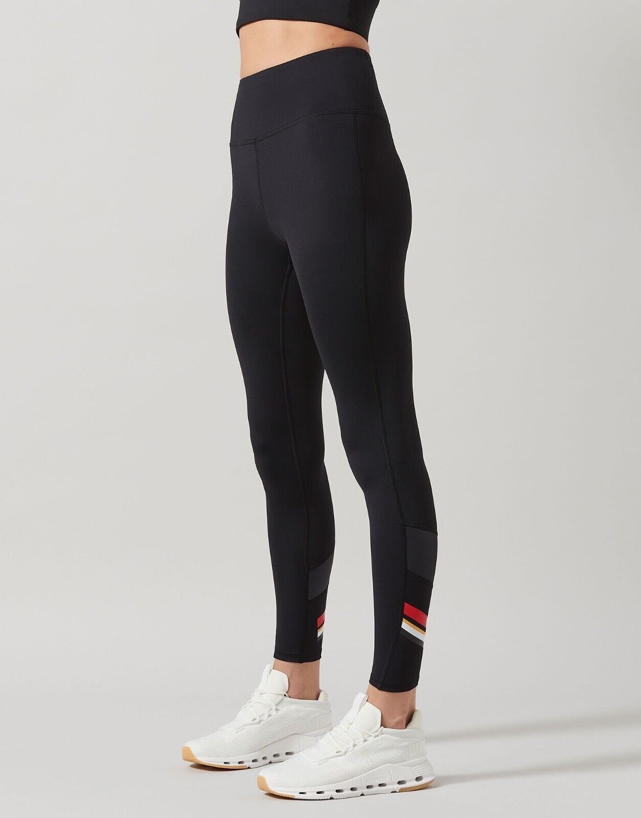 Lilybod Taylor-2XR Leggings Tarmac Black. Side image.