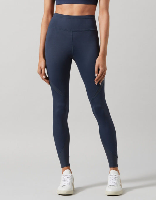 Lilybod Mono-XR Leggings Blue Nights. Front image.