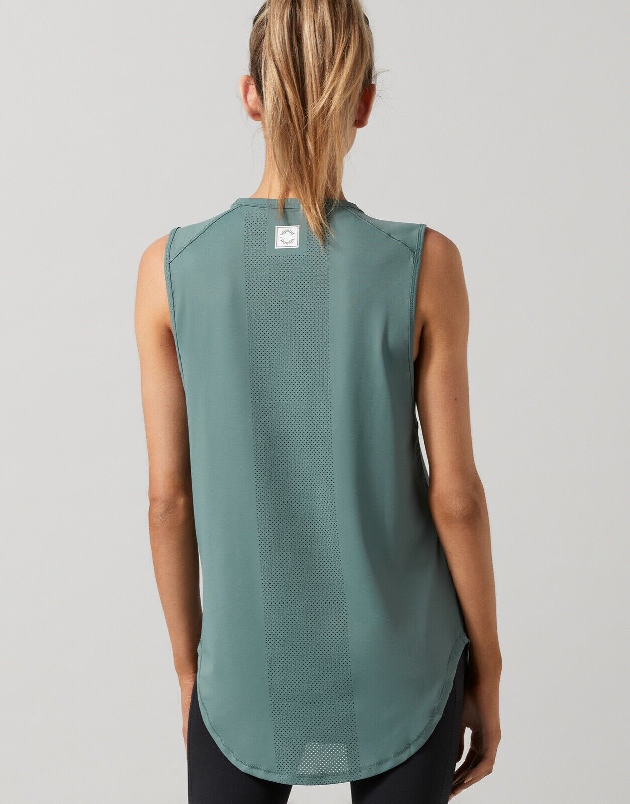 Lilybod Zady Activewear Muscle Tank Chinois. Back image.