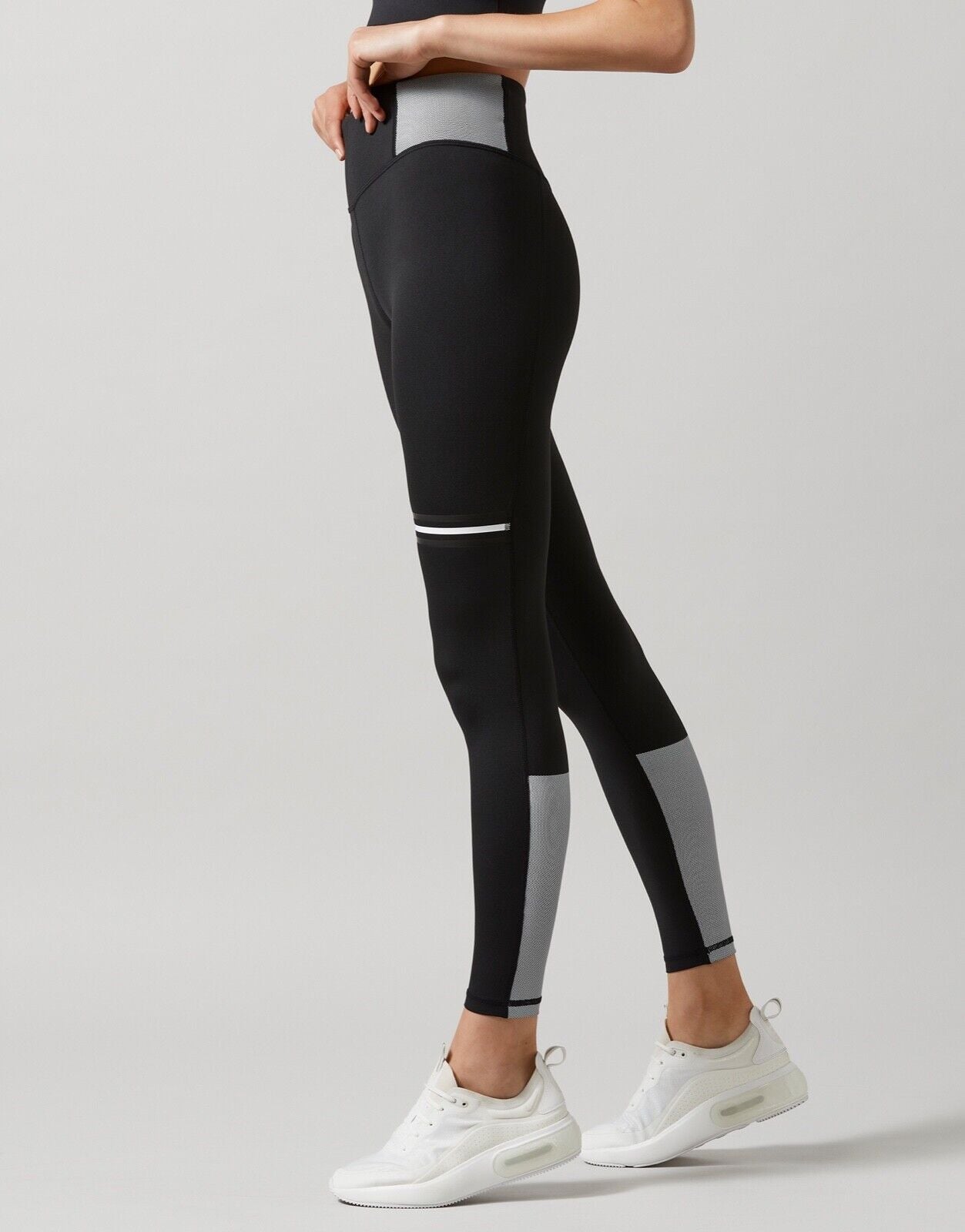 Lilybod Holly Leggings Black. Side detail image.