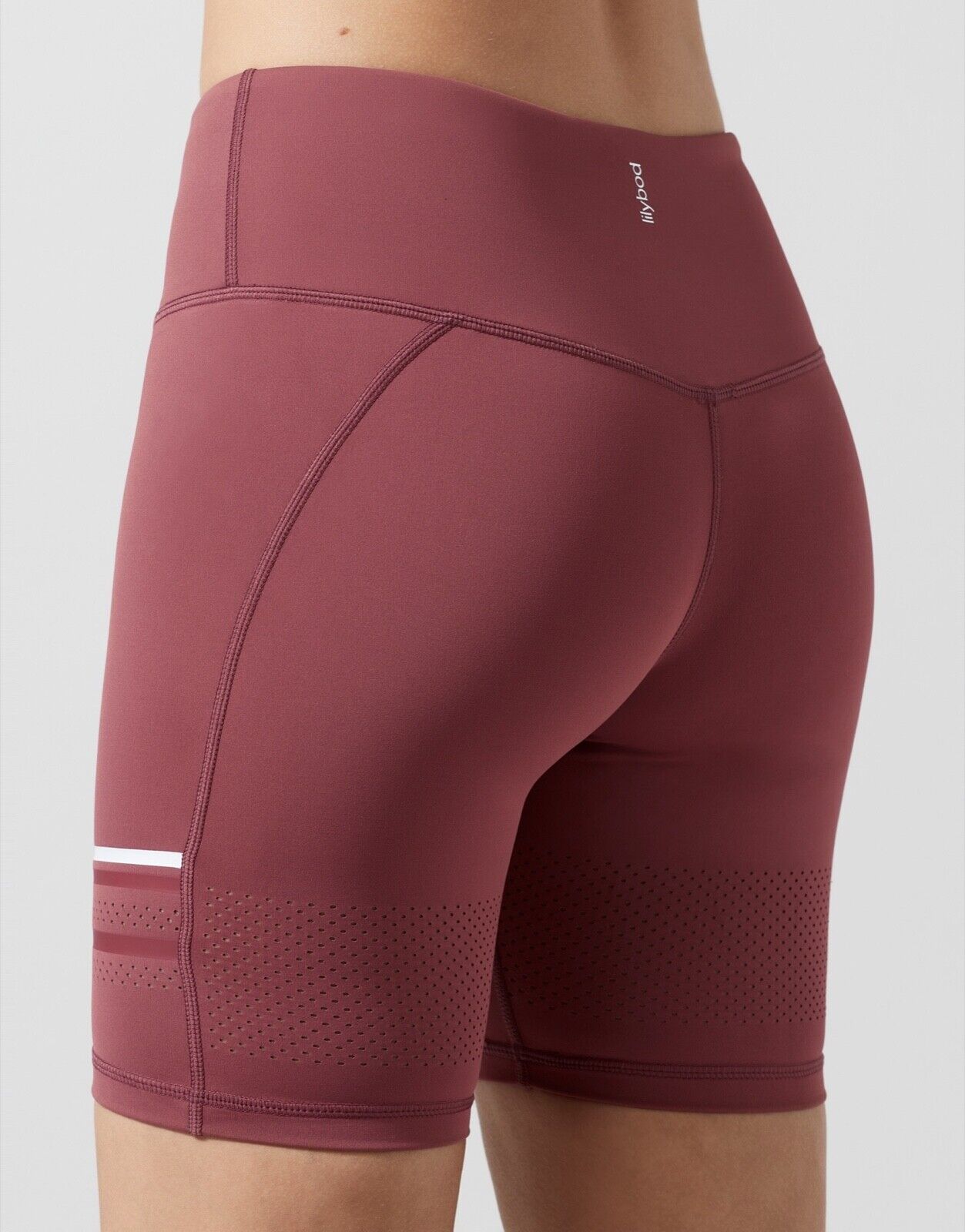 Lilybod Lewis Activewear Shorts Apple Butter. Detail image.