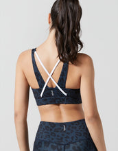 Lilybod Lily Sports Bra Size S Midnight Navy. Back image.