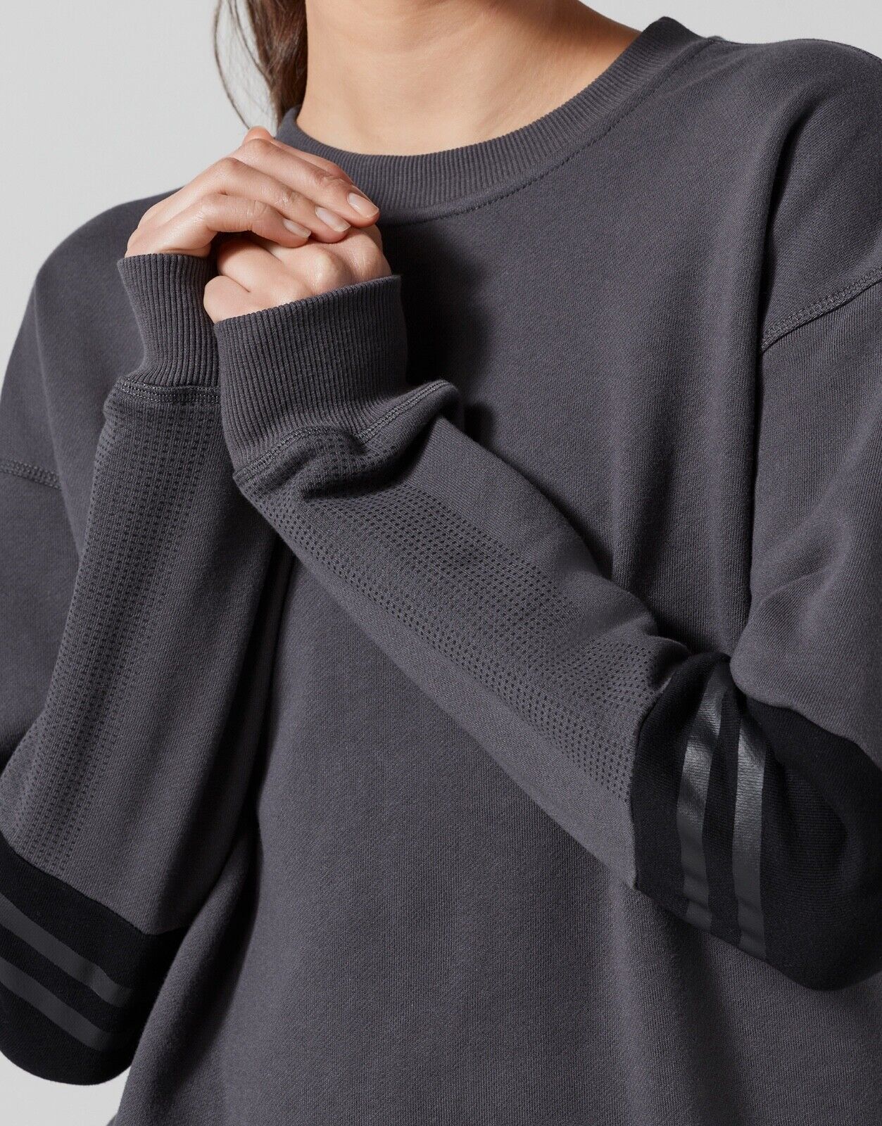 Lilybod Lexie Sweater Dark Grey. Detail image