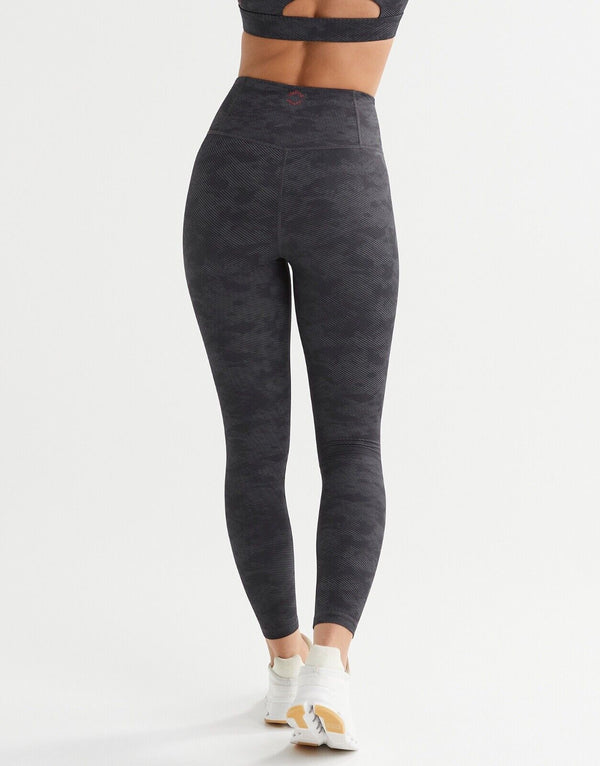Lilybod Becca Leggings Black  Stucco Camo. Back Image.
