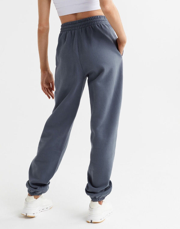 Lilybod Kora Fleece Sweatpants Blue Indigo. Back image.