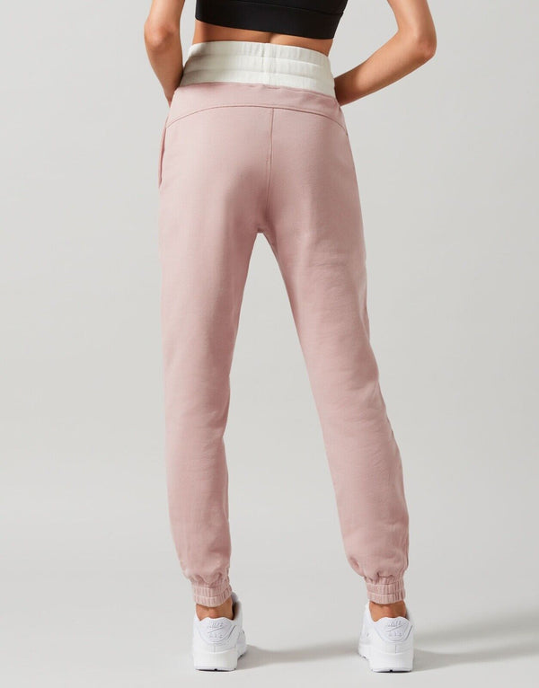 Lilybod Elina Relaxed Fit Sweatpants Cameo Rose. Back image.