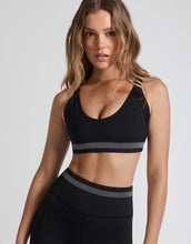 Lilybod Mia Sports Bra Phantom Jet. Front image.