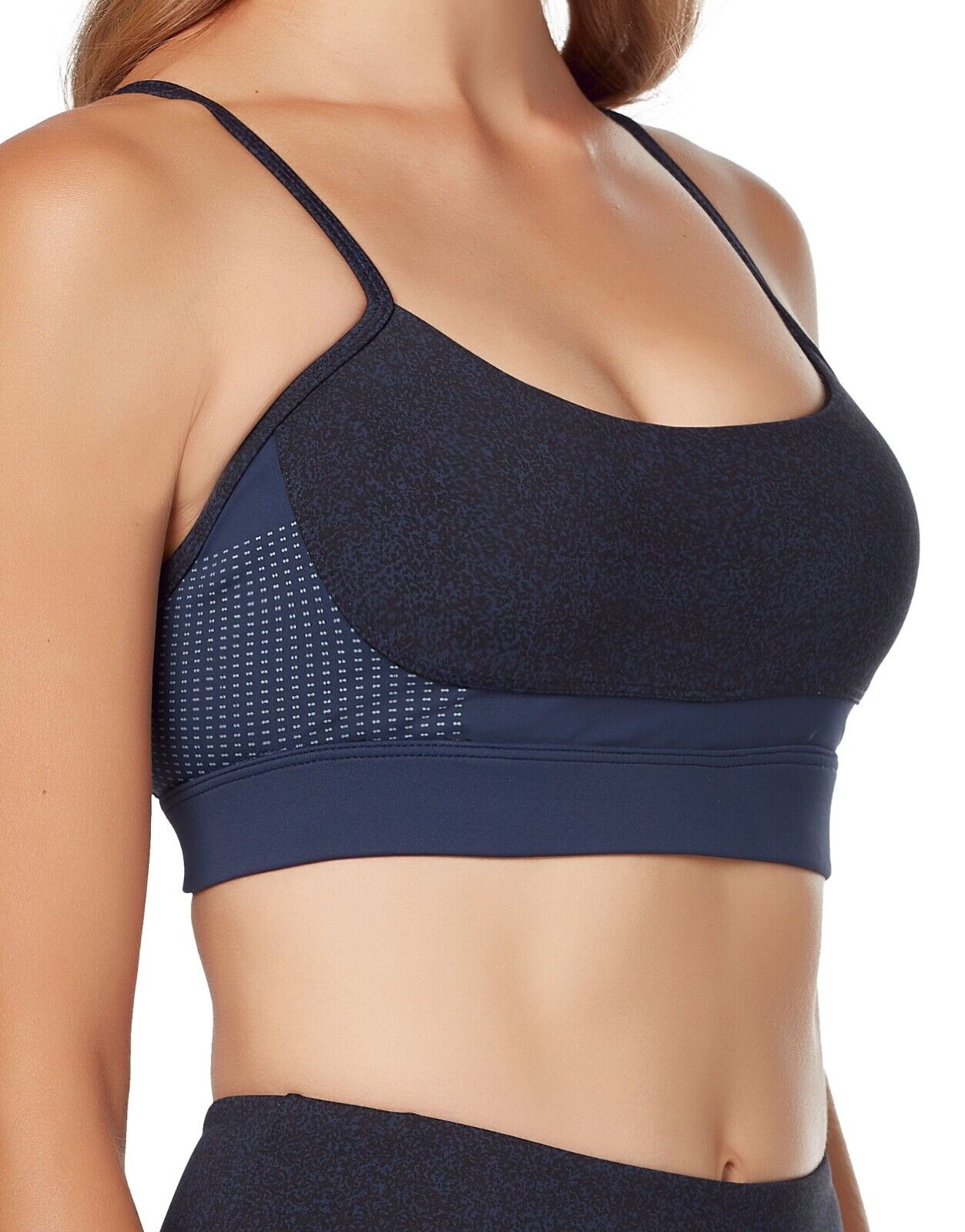 Lilybod Livvy Sports Bra Navy Mist. Close image.