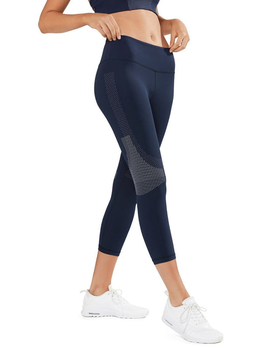 Lilybod Milly Leggings Blue Eclipse. Side image.