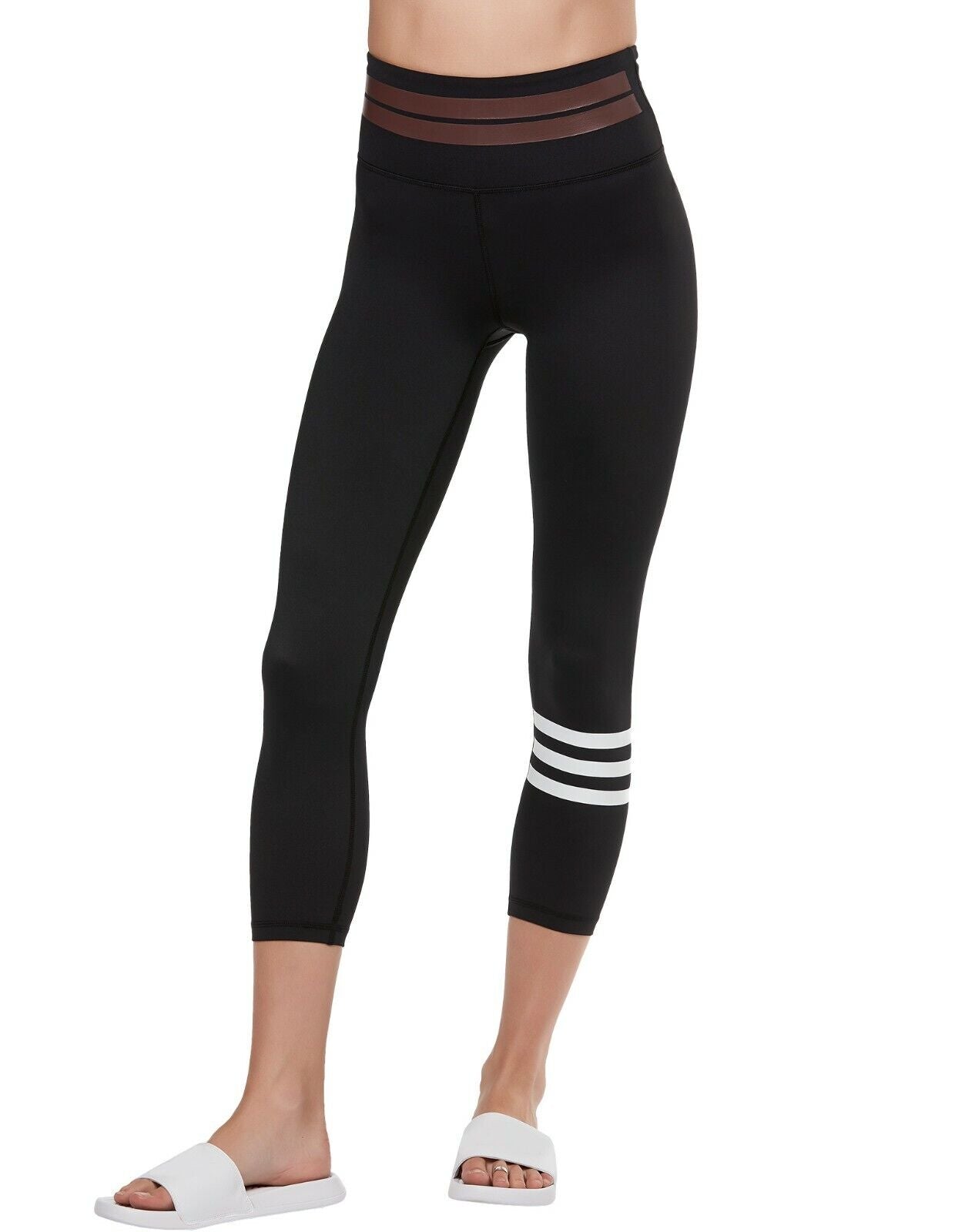 Lilybod Remy Leggings Tarmac Black. Front image.