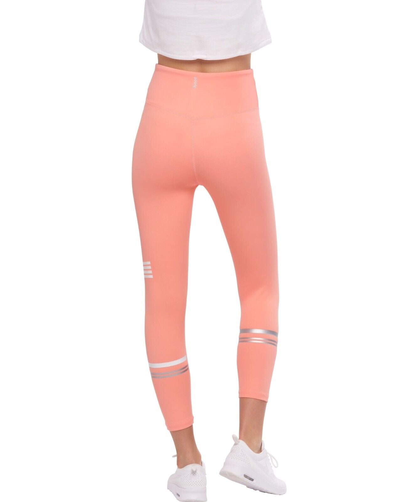 Lilybod Morgan Leggings Peach. Back image.