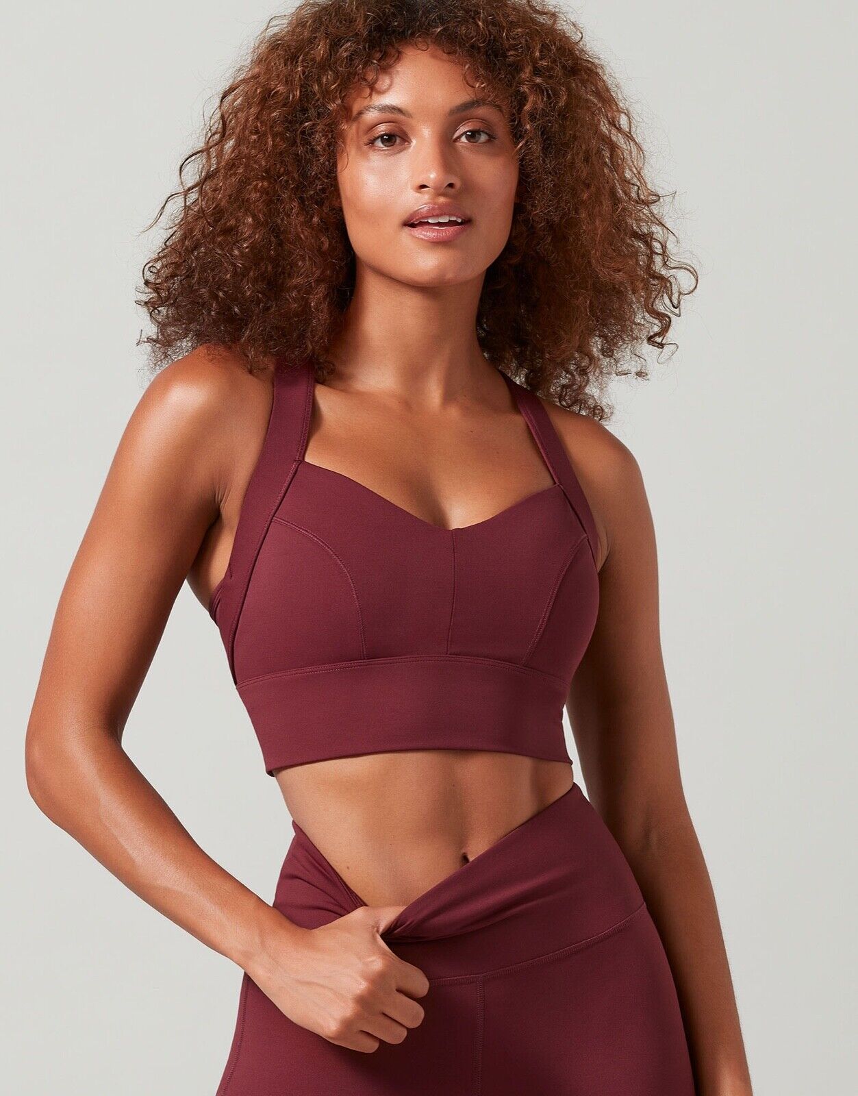 Lilybod Anthea Sports Bra Windsor. Front image.