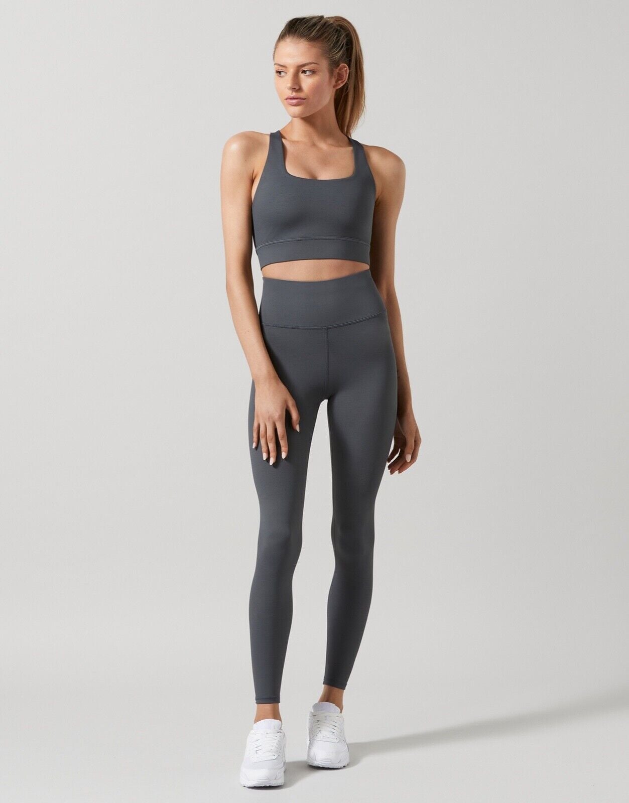 Lilybod Astrid Sports Bra Urban Chic. Full Body Image.
