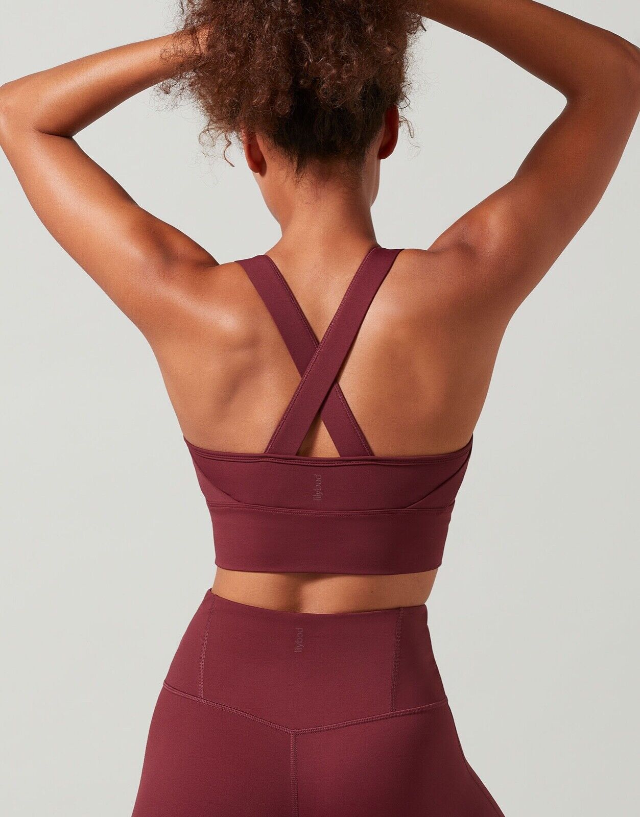 Lilybod Anthea Sports Bra Windsor. Back image.