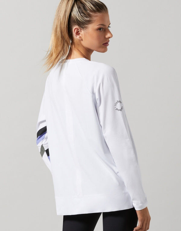 Lilybod Phoenix Long Sleeve Top White. Back image.