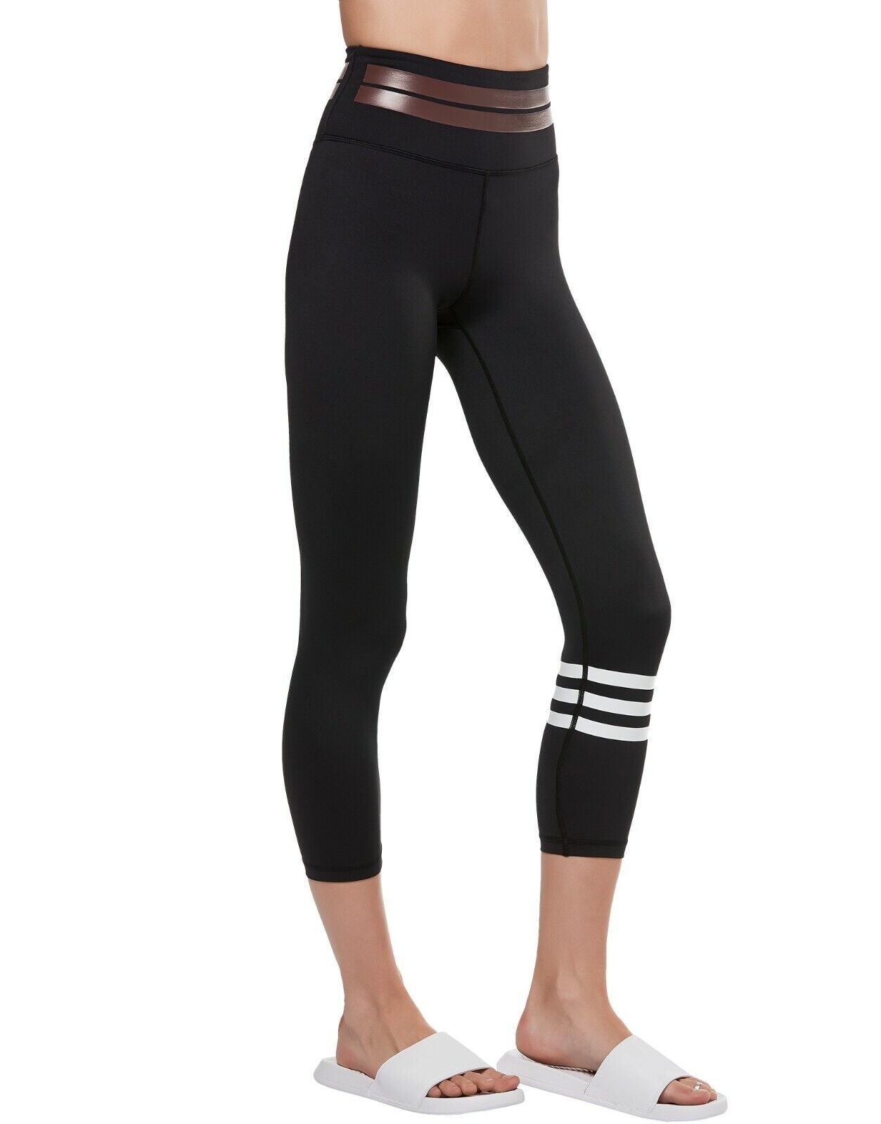 Lilybod Remy Leggings Tarmac Black. Side image.