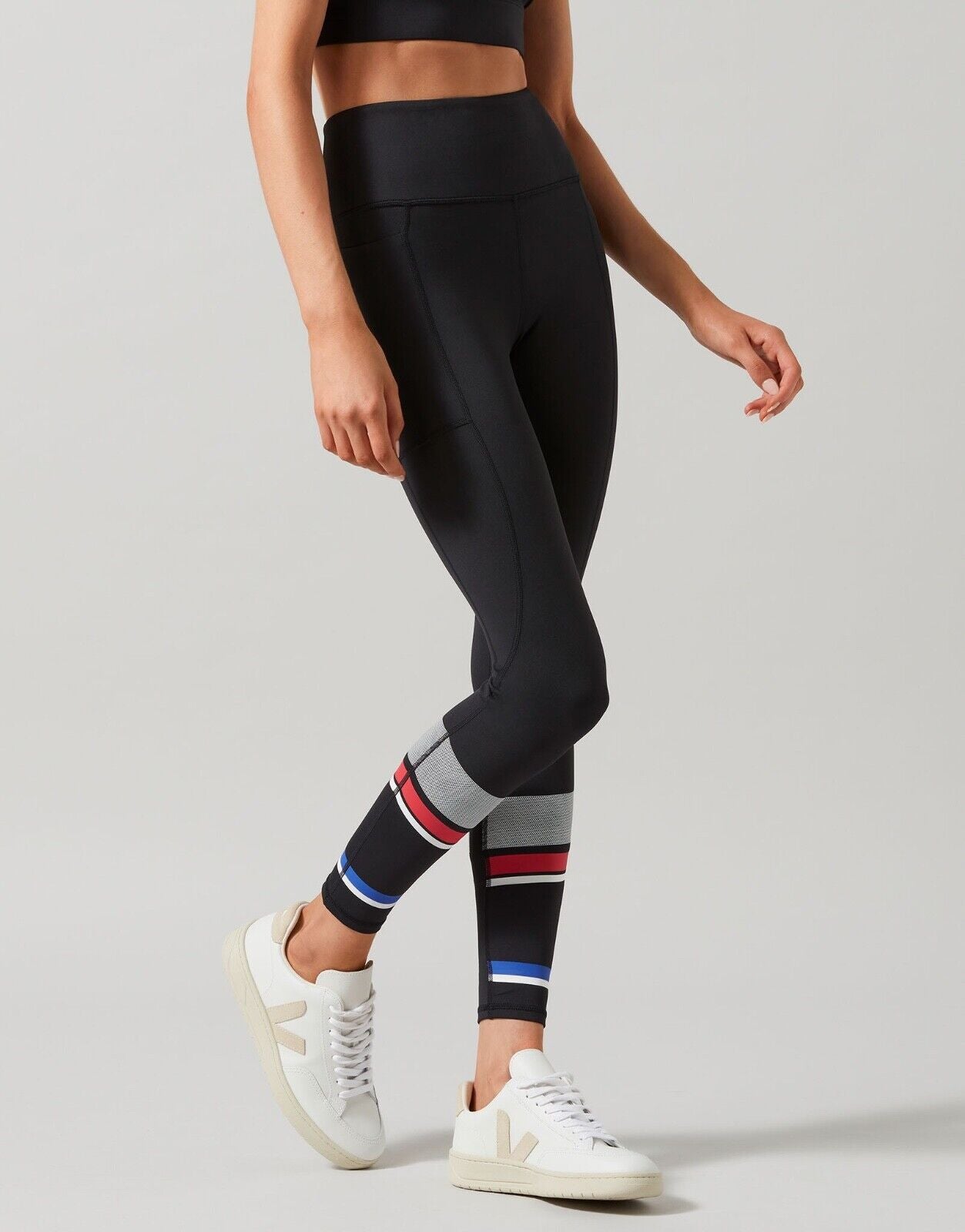 Lilybod Hannah-XR Leggings Size XS Smoke Black. Side image.