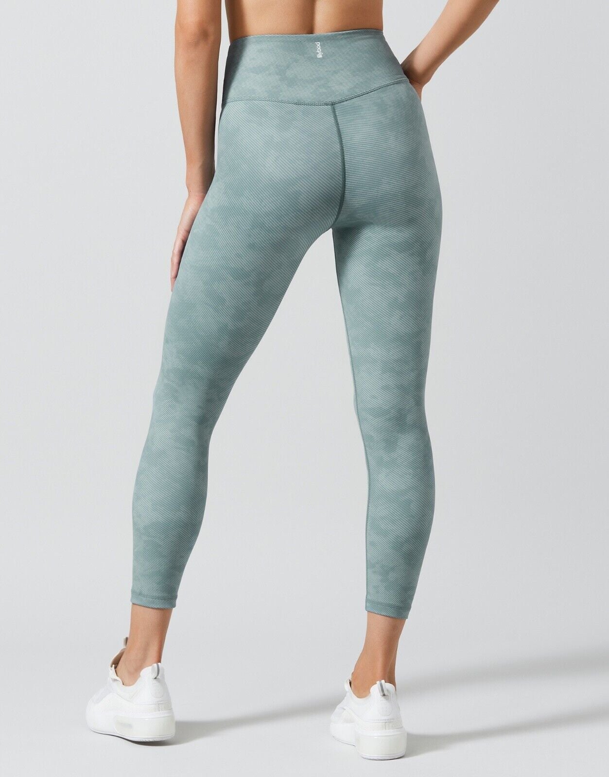 Lilybod Illanois Leggings Sorbet Green Camo. Back image.