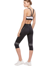 Lilybod Mimi Capri Leggings Black. Full back image.
