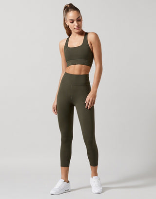 Lilybod Astrid 7/8 Leggings Beluga. Full body image.