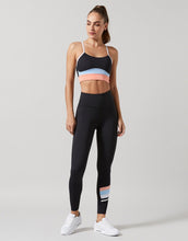 Lilybod Karvina-2X Sports Bra Black Papaya. Full body image.