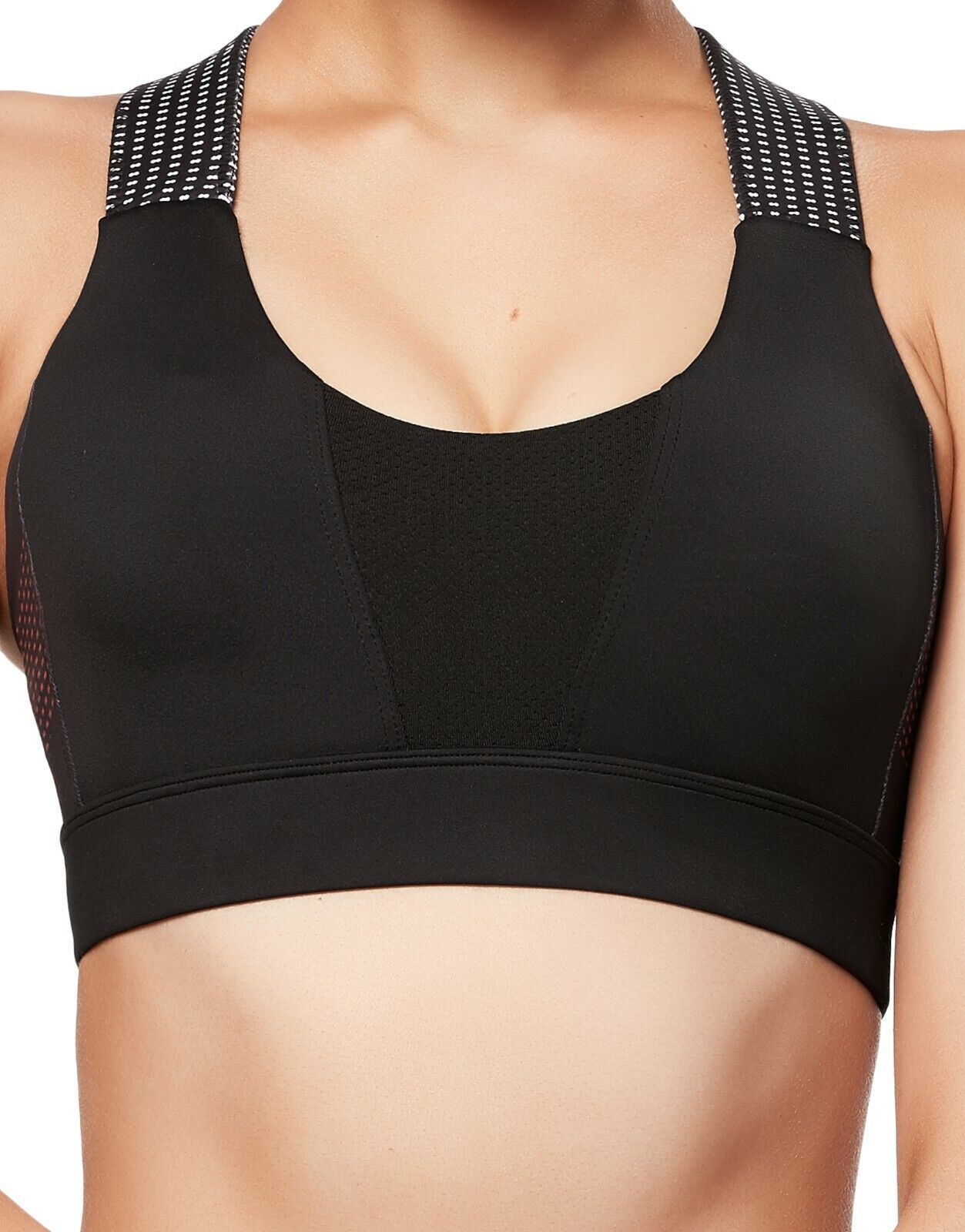 Lilybod Georgia Sports Bra Hyper Slide. Front close image.