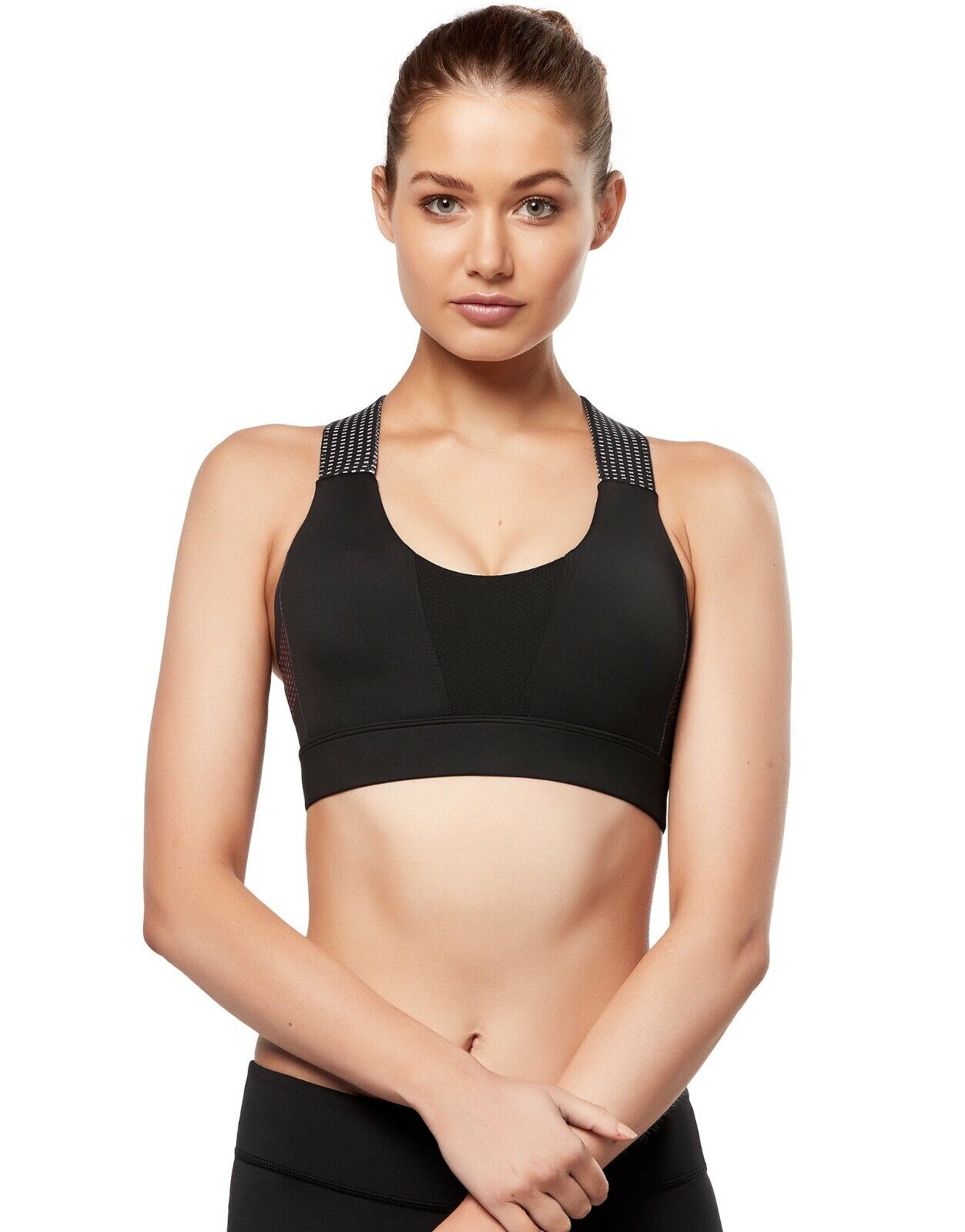 Lilybod Georgia Sports Bra Hyper Slide. Front image.