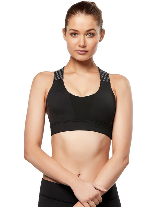 Lilybod Georgia Sports Bra Hyper Slide. Front image.