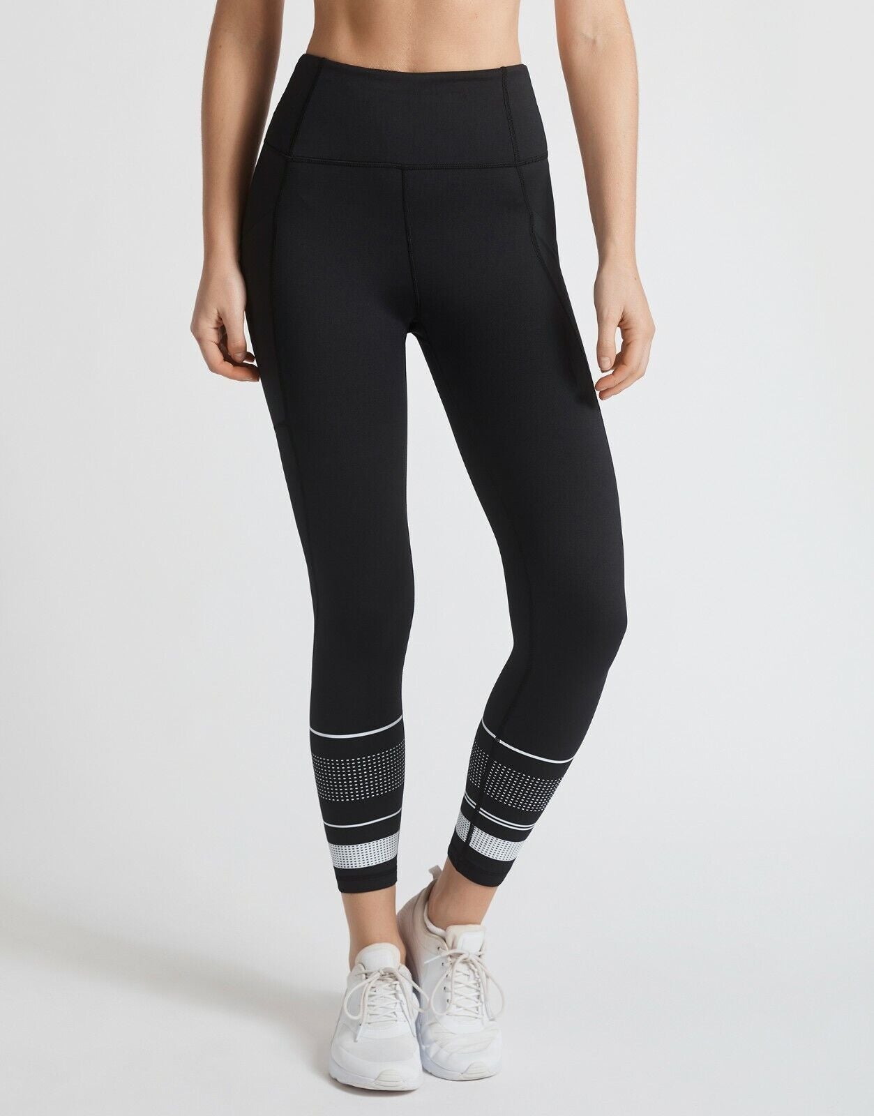 Lilybod Zoe X Leggings Tarmac Black. Front image