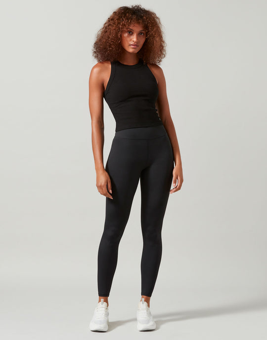 Lilybod Harmony Ribbed Tank Black
