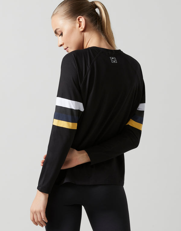 Lilybod Anna Long Sleeve Top Black - Sale Item