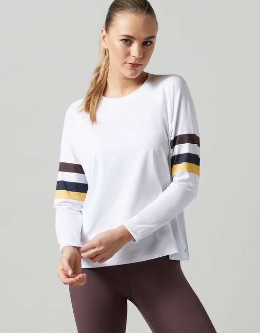 Lilybod Anna Long Sleeved Top Smoke White