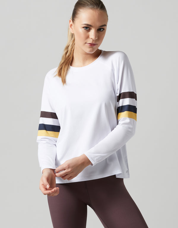 Lilybod Anna Long Sleeved Top White